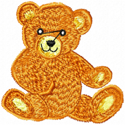 Teddy Embroidery Design 6